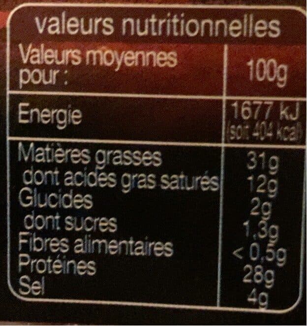 Auchan Saucisse sèche packshot
