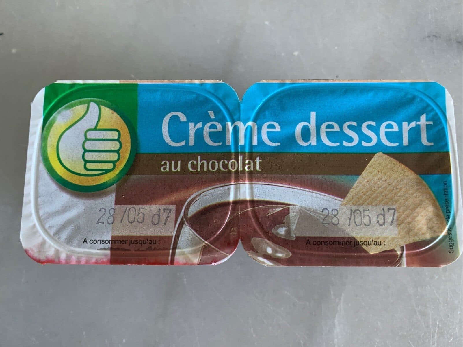 Auchan Crème dessert au chocolat packshot
