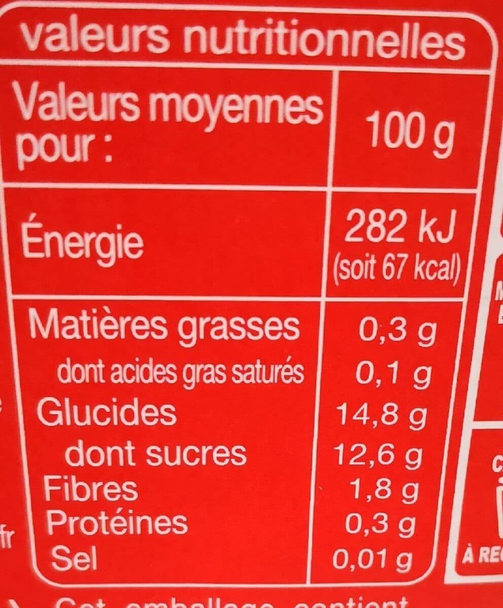 Auchan Spécialité de pommes fraises allégée en sucres packshot