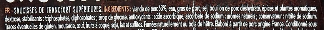 Auchan Saucisses de Francfort packshot