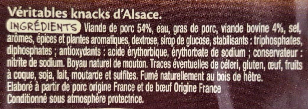 Auchan Véritables knacks d'Alsace packshot