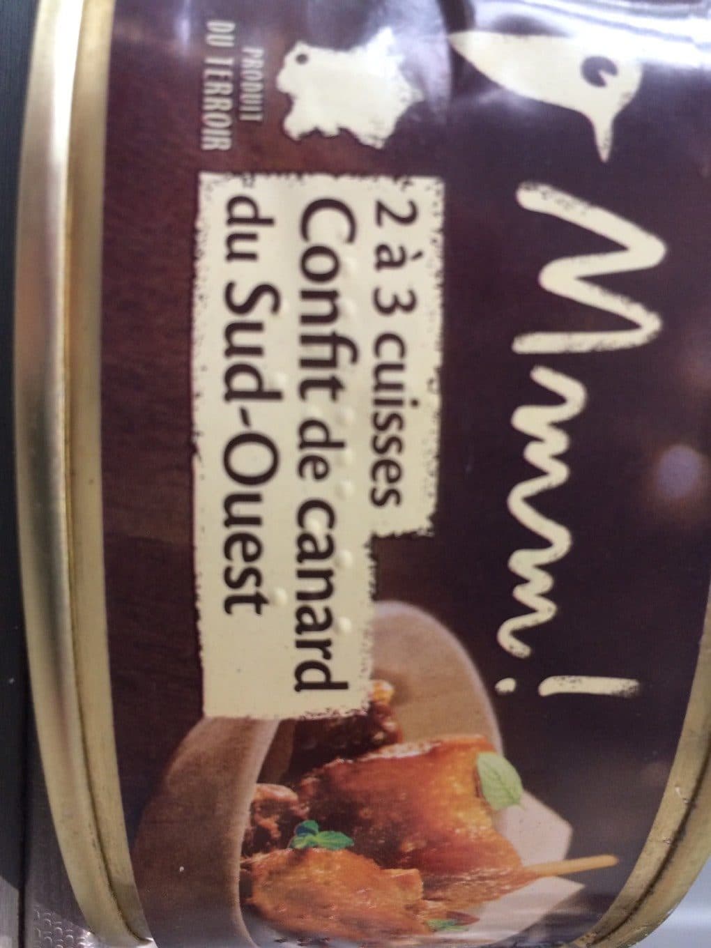Auchan Confit de canard du Sud-Ouest 2 cuisses packshot
