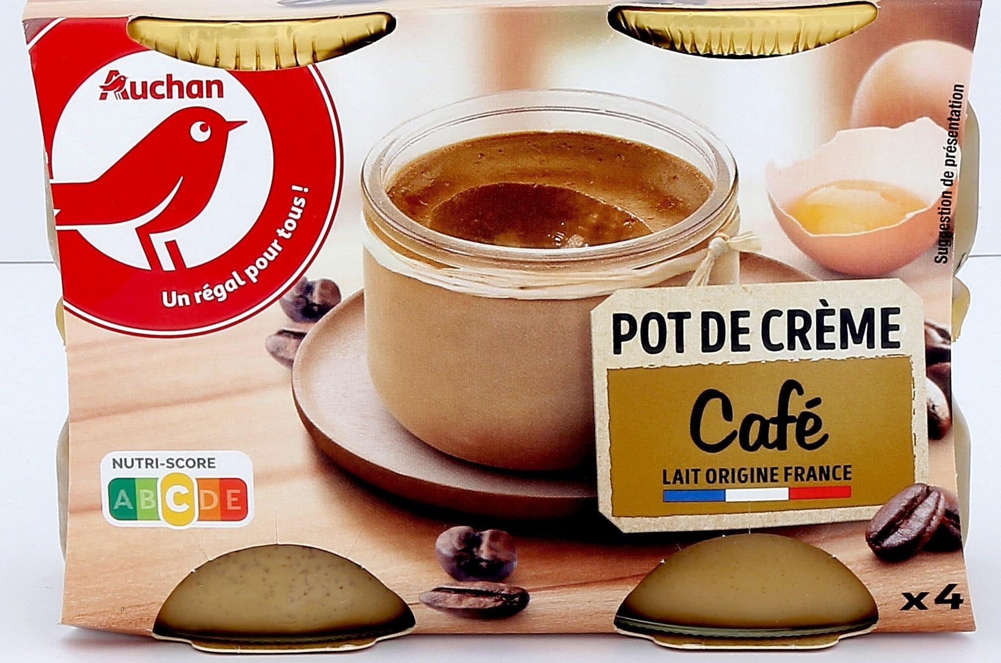 Auchan Pot de crème au café packshot