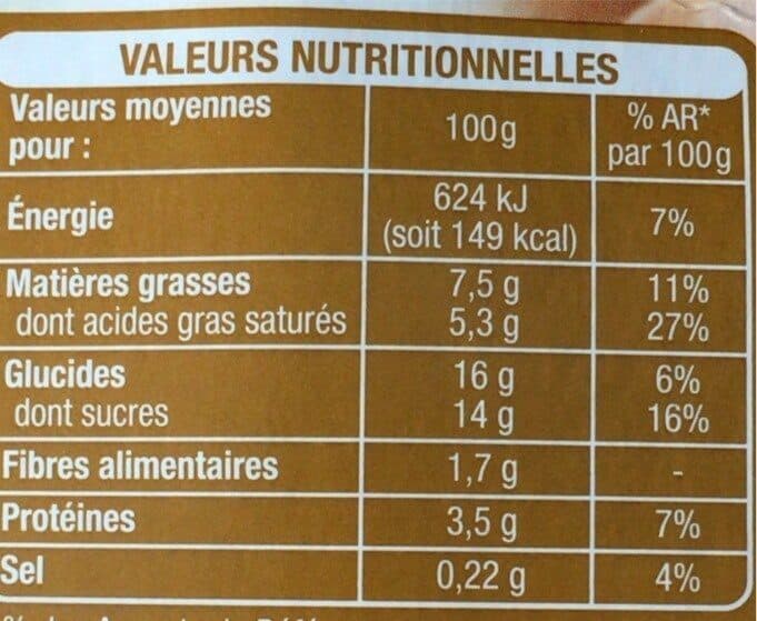 Auchan Pot de crème au café packshot