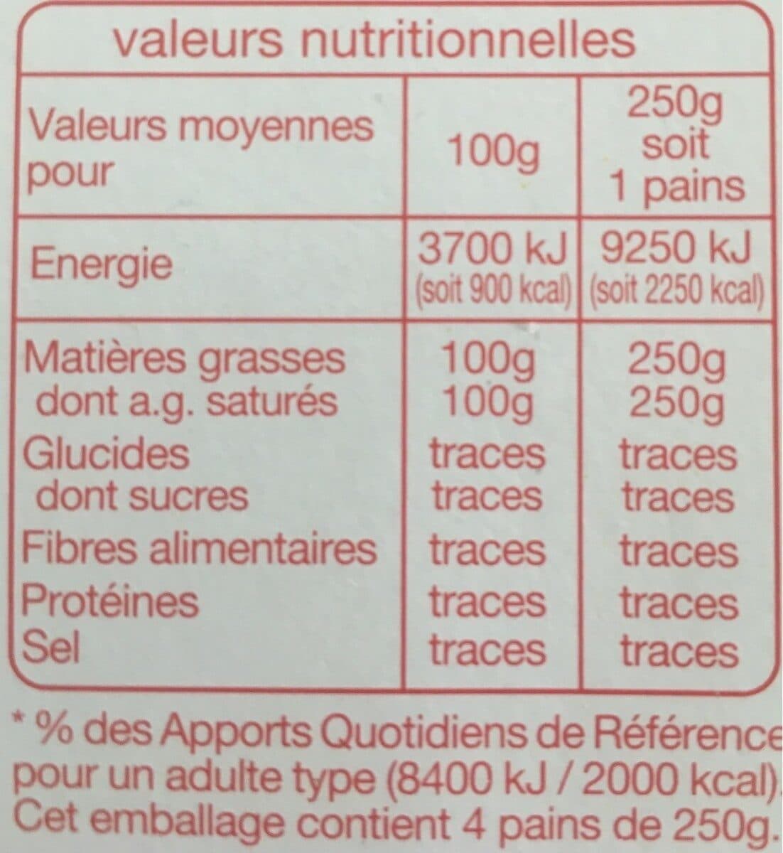 Auchan Graisse végétale à frire packshot