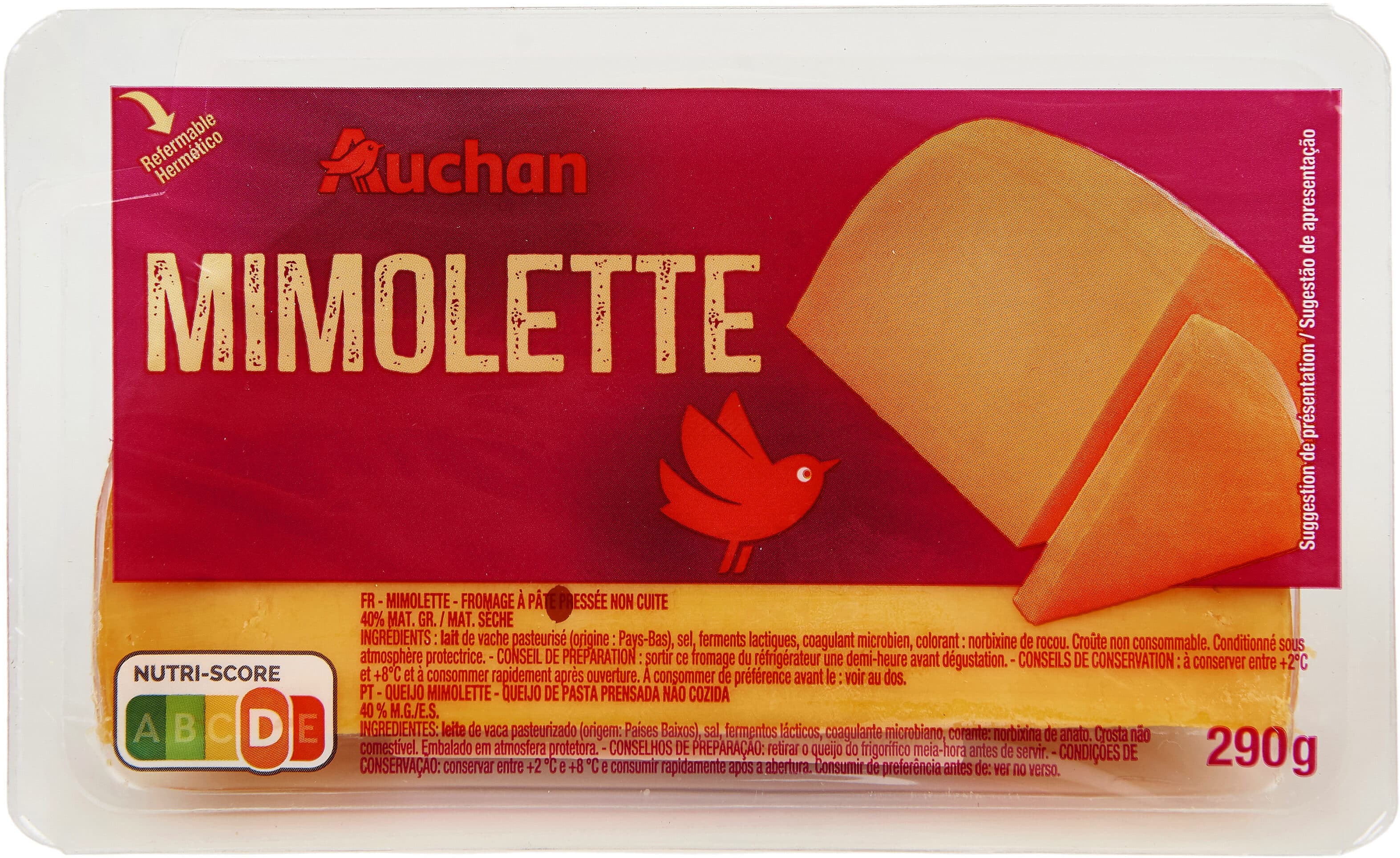 Auchan Mimolette hollandaise packshot