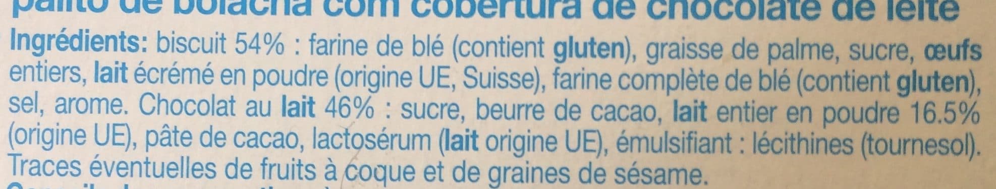 Auchan Bâtonnets gourmands chocolat au lait packshot