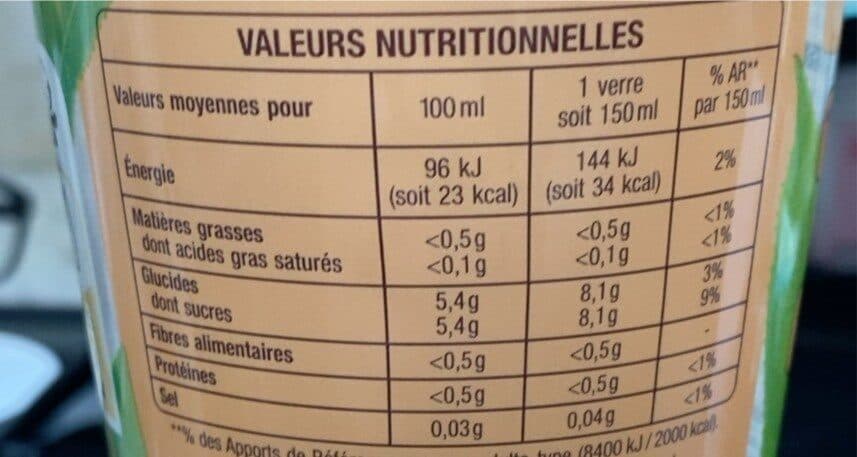 Auchan Thé glacé Pêche - saveur pêche packshot