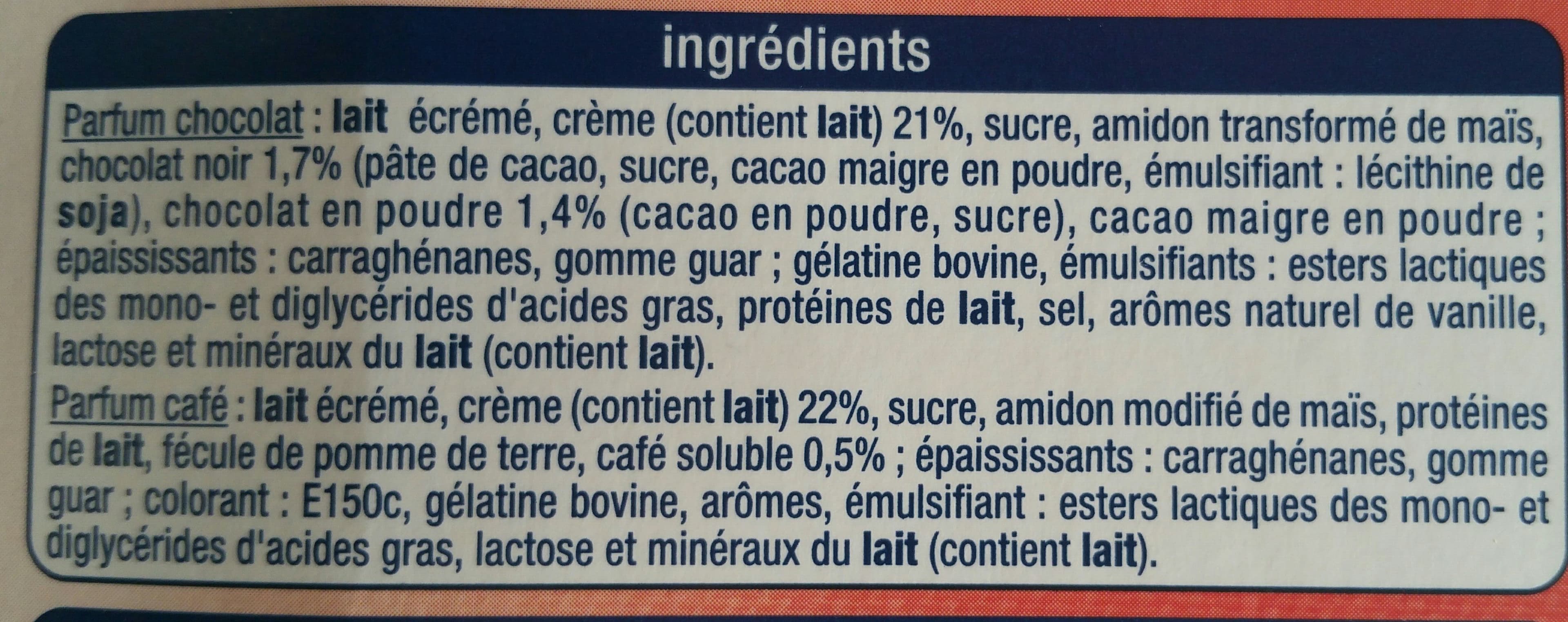 Auchan AUCHAN COEURLiégeois Chocolat et Liégeois au café packshot