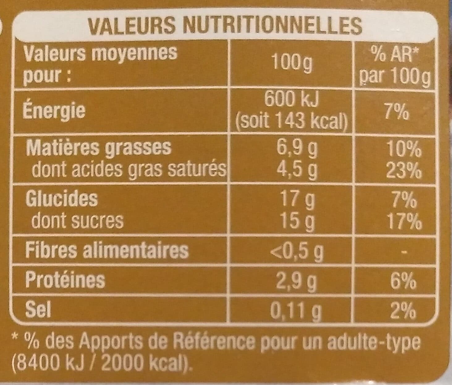 Auchan AUCHAN COEUR Liegeois au café packshot