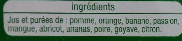 Auchan 100% Pur jus multifruitsSans sucres ajoutés** Comme tous les jus de fruits. Contient les sucres naturellement présents dans les fruits. packshot