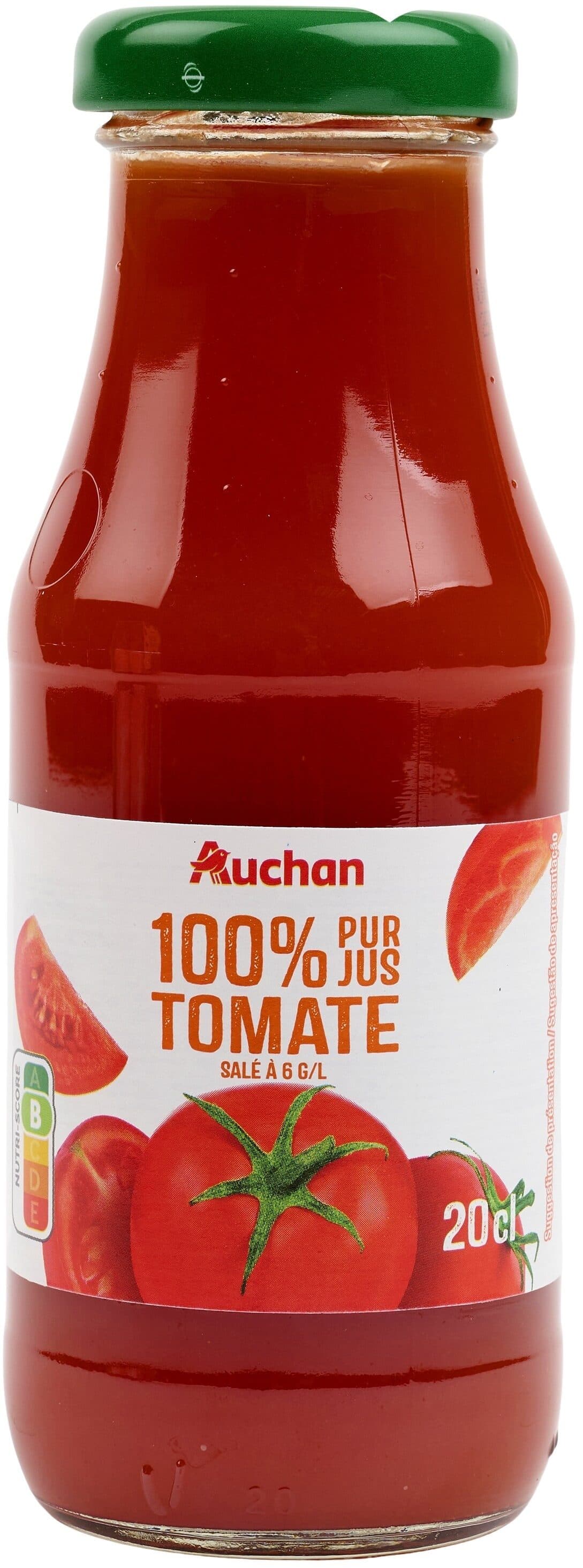Auchan TOMATE - Pur jus salé à 6g/L packshot