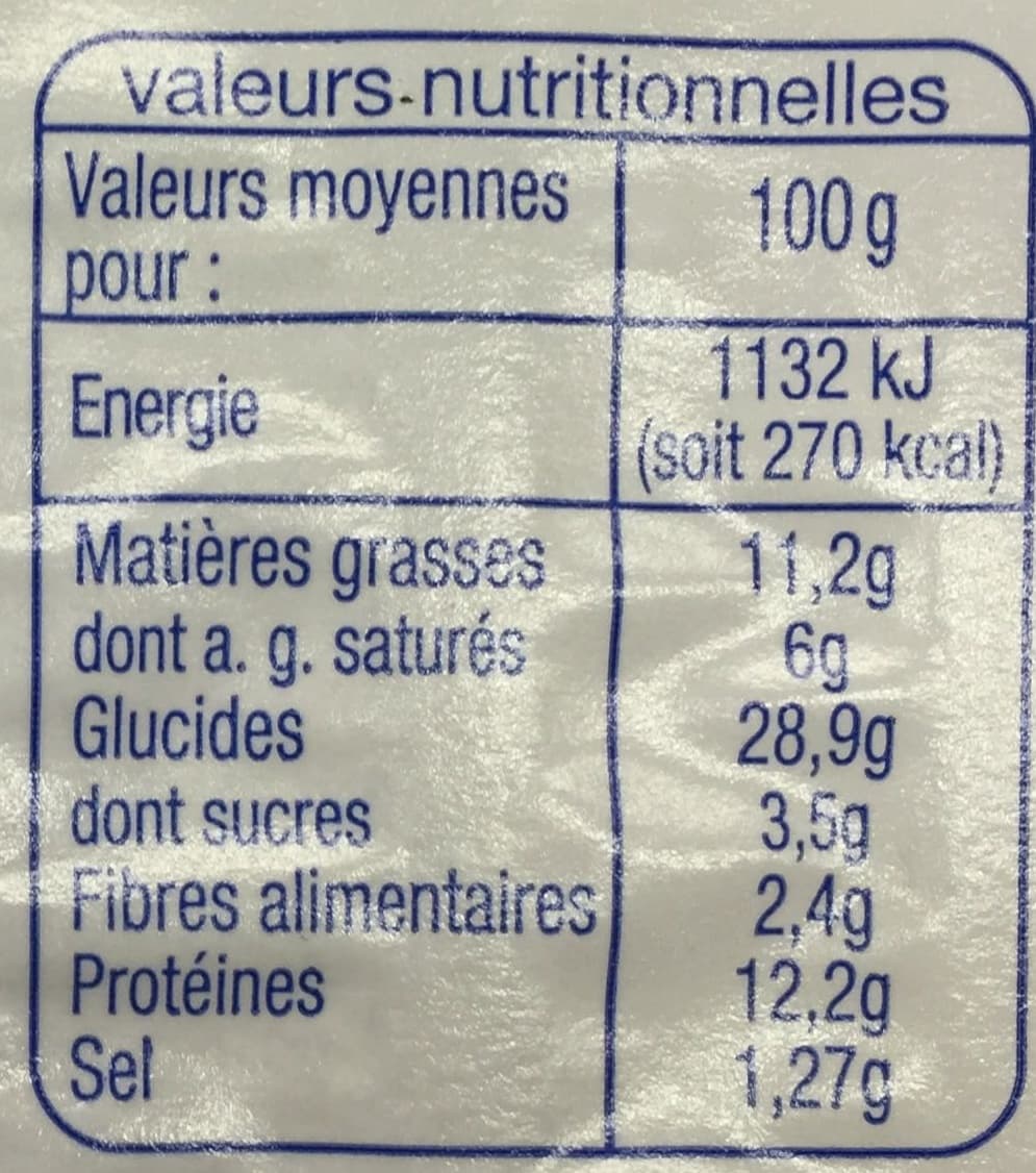 Auchan Le croque jambon fromage fondu packshot