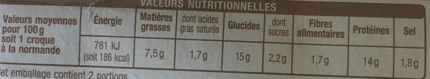 Auchan Croque à la normande Champignons et Crème packshot