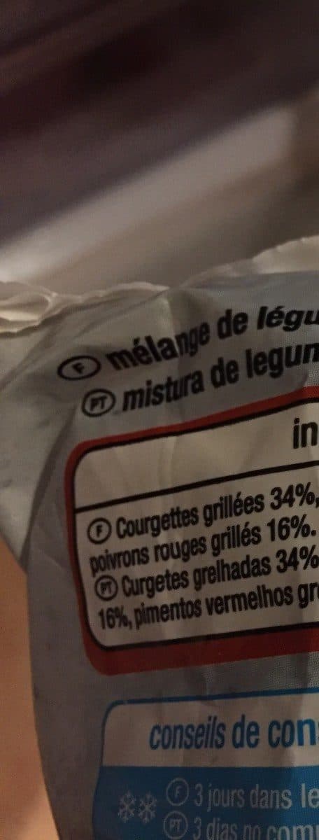 Auchan Mélange de légumes grillés packshot