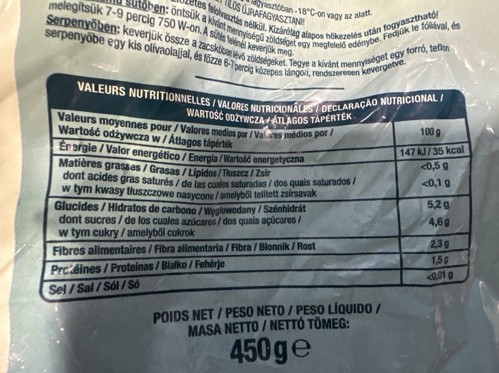 Auchan Mélange de légumes grillés packshot