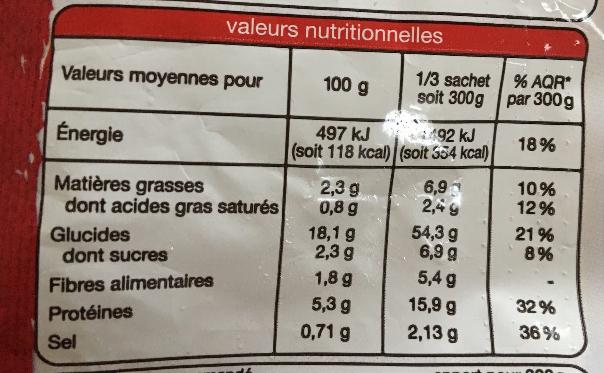 Auchan Penne à la bolognaise packshot