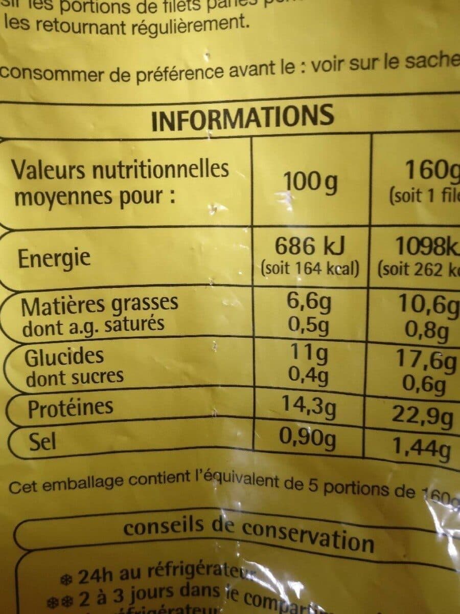 Auchan Colin d'Alaska pané packshot