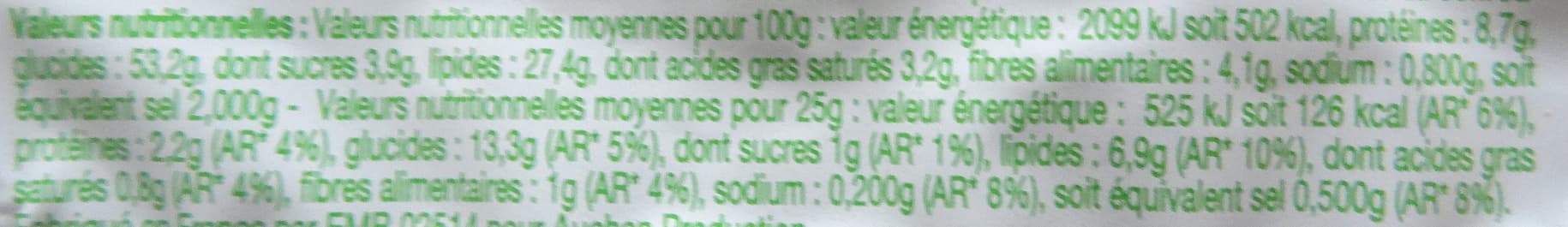 Auchan Snacks'party : rings saveur oignon, boules tomate, boules saveur fromage, snacks cacahuète packshot