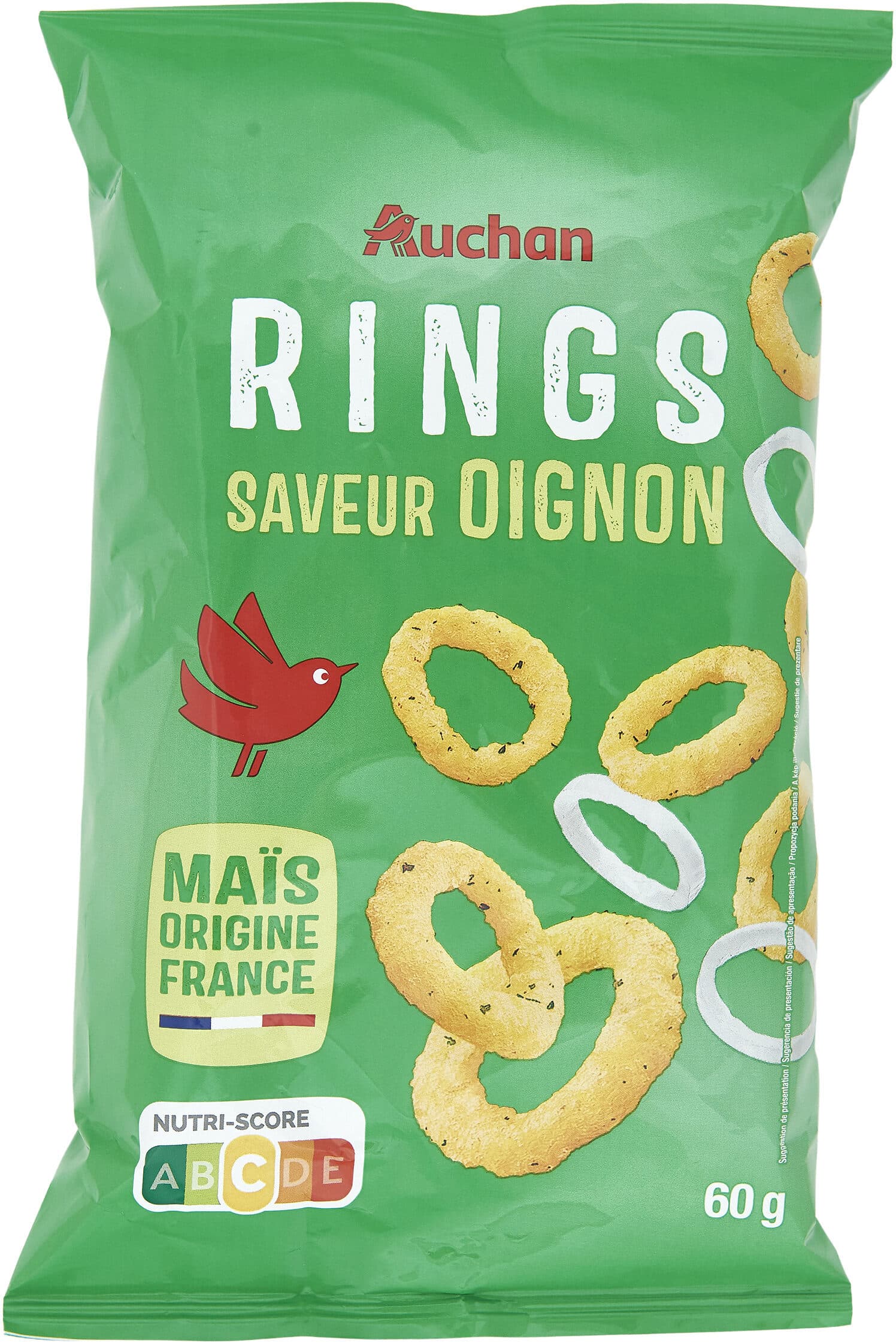 Auchan Rings saveur oignon packshot