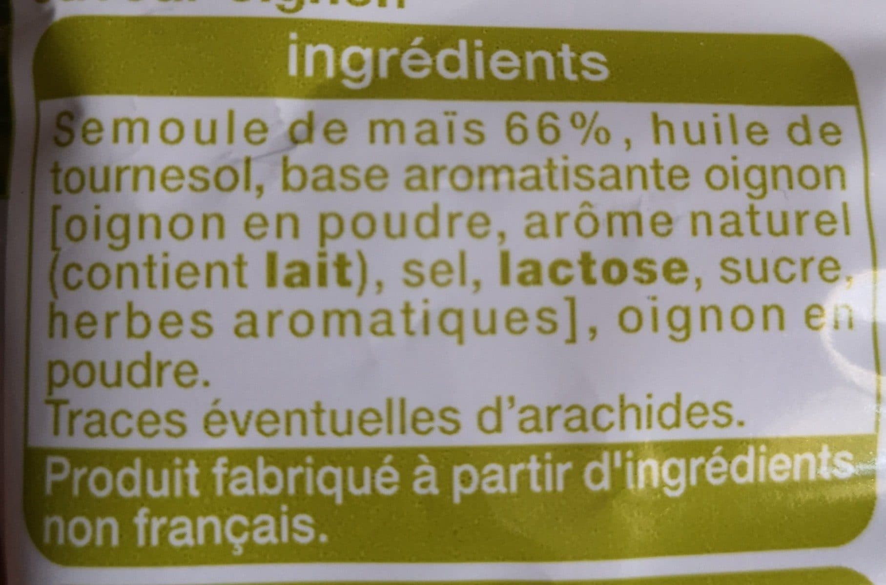 Auchan Rings saveur oignon packshot