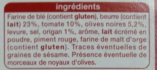 Auchan Flûtes Tomate Olives noires Origan packshot