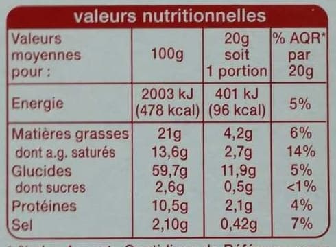 Auchan Flûtes Tomate Olives noires Origan packshot
