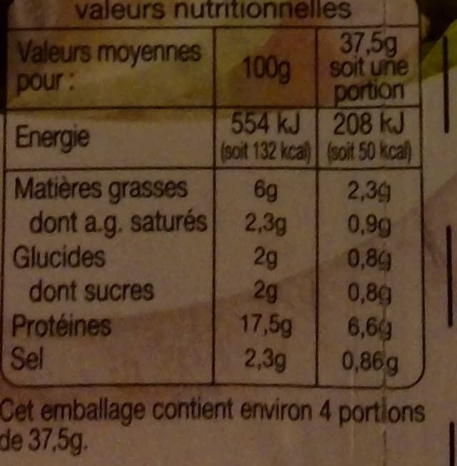 Auchan Dés de jambon packshot