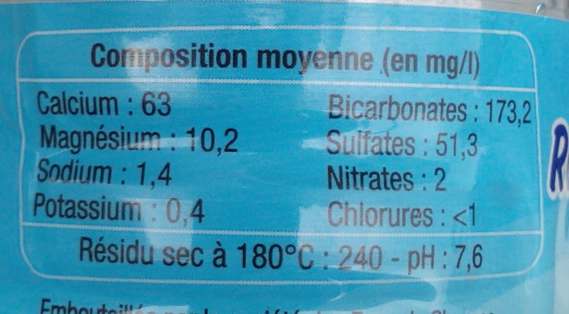 Auchan Eau de source de montagne packshot
