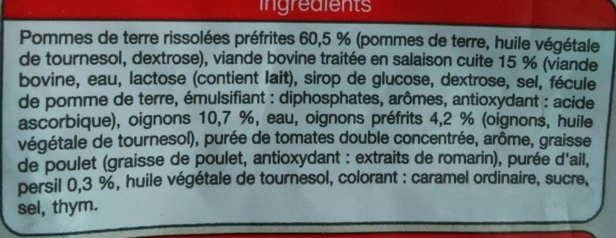 Auchan Poêlée campagnarde Pomme de terre, viande bovine et oignon packshot