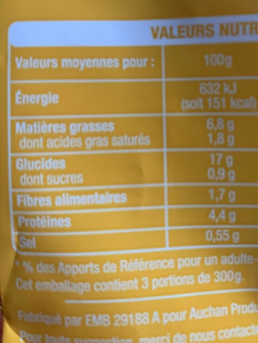 Auchan Poêlée campagnarde Pomme de terre, viande bovine et oignon packshot