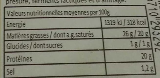 Auchan picodon Appellation d'Origine ProtégéeFromage de chèvre au lait cru packshot