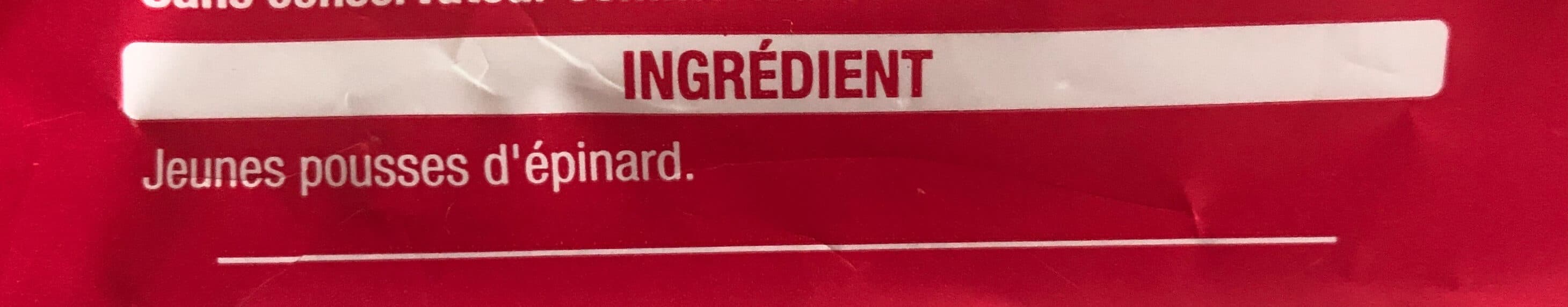 Auchan Jeunes pousses épinard packshot