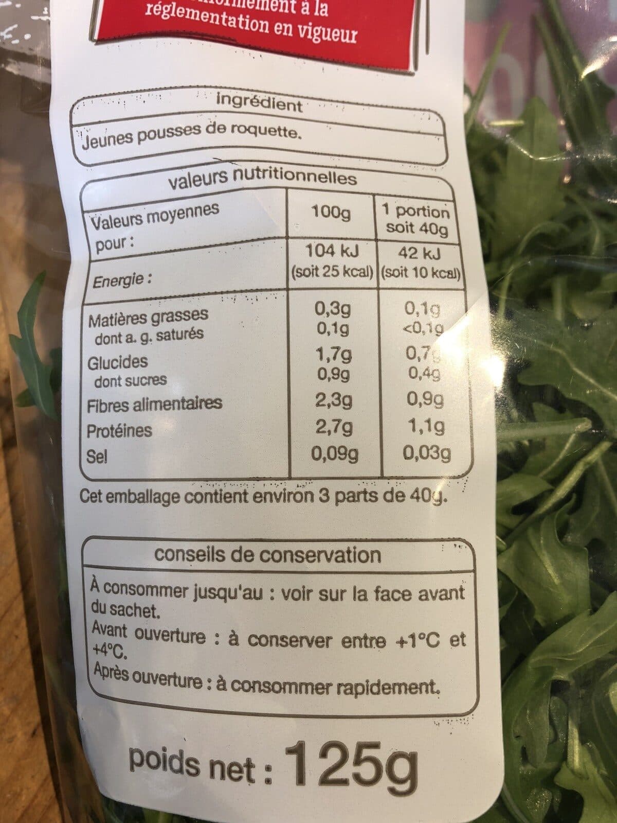 Auchan roquette packshot