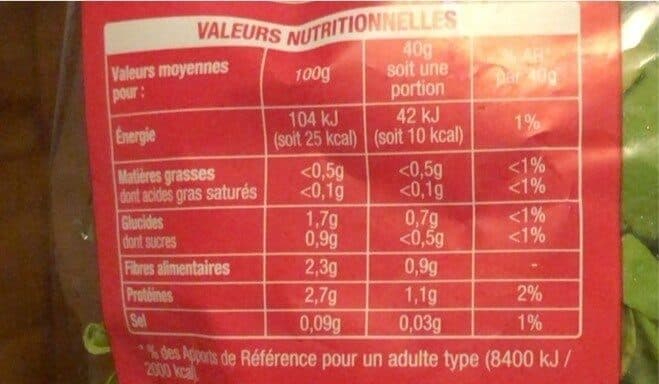 Auchan roquette packshot