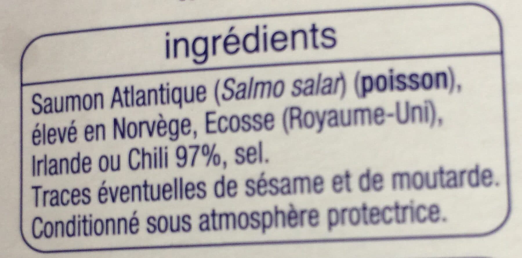 Auchan LES LARDONS DE SAUMON packshot