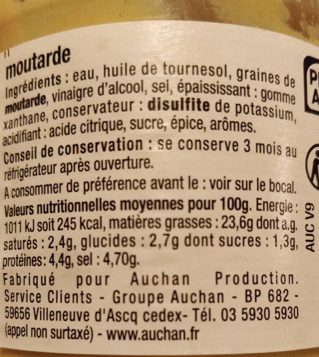 Auchan Moutarde mi forte packshot