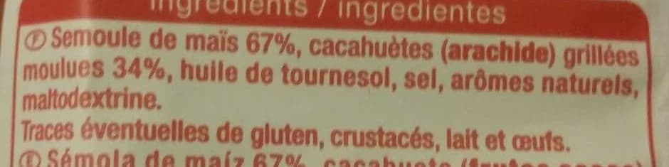 Auchan Croustillants cacahuète packshot