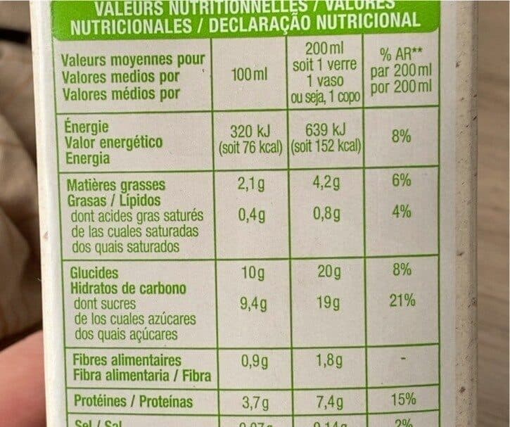 Auchan Bio Soja chocolat biologique packshot