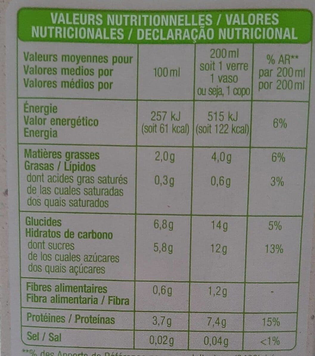 Auchan Soja vanille Bio packshot