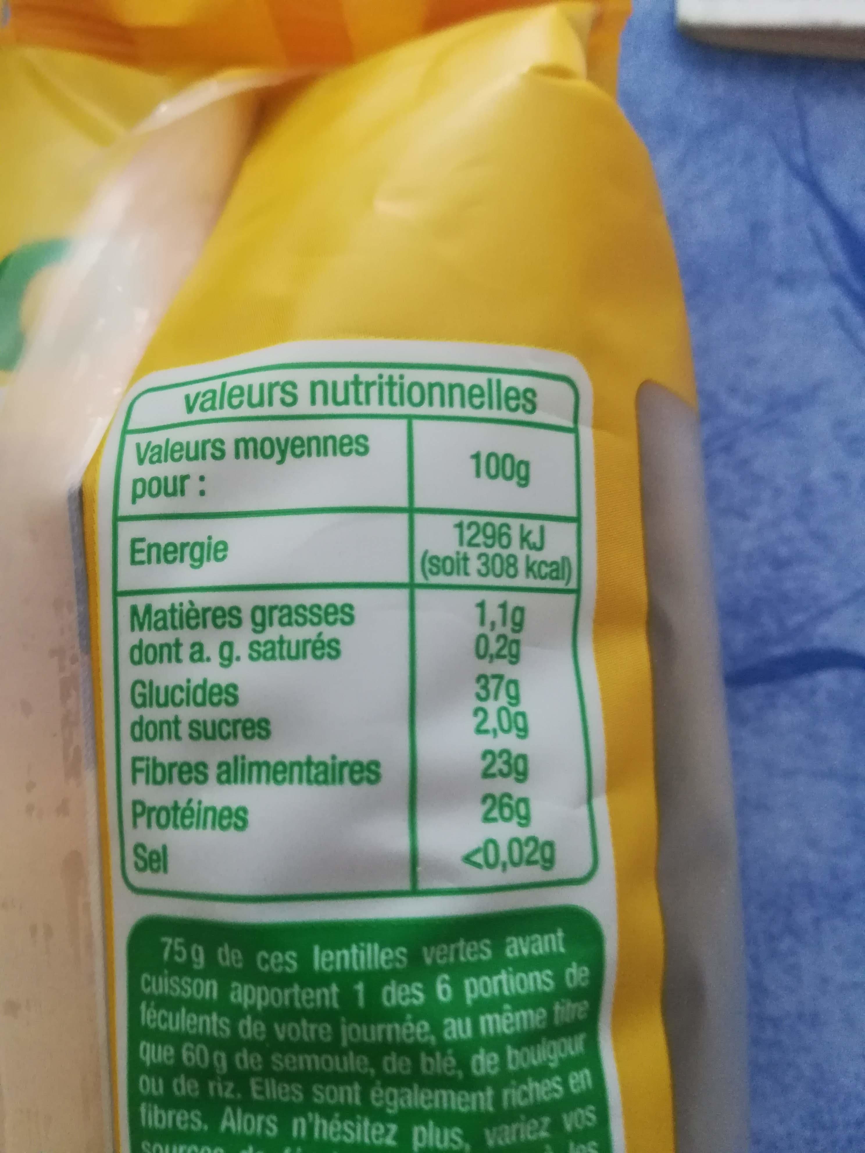 Auchan Lentilles vertes packshot