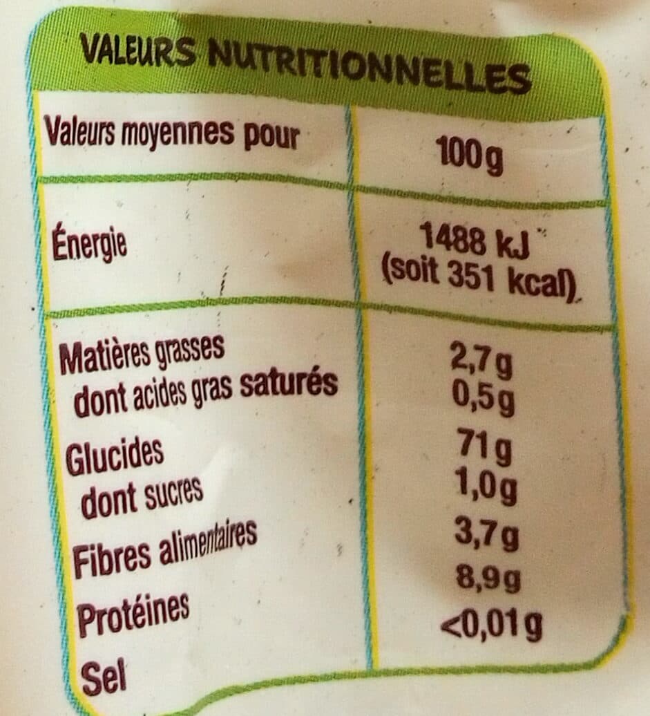Auchan Riz semi-complet packshot