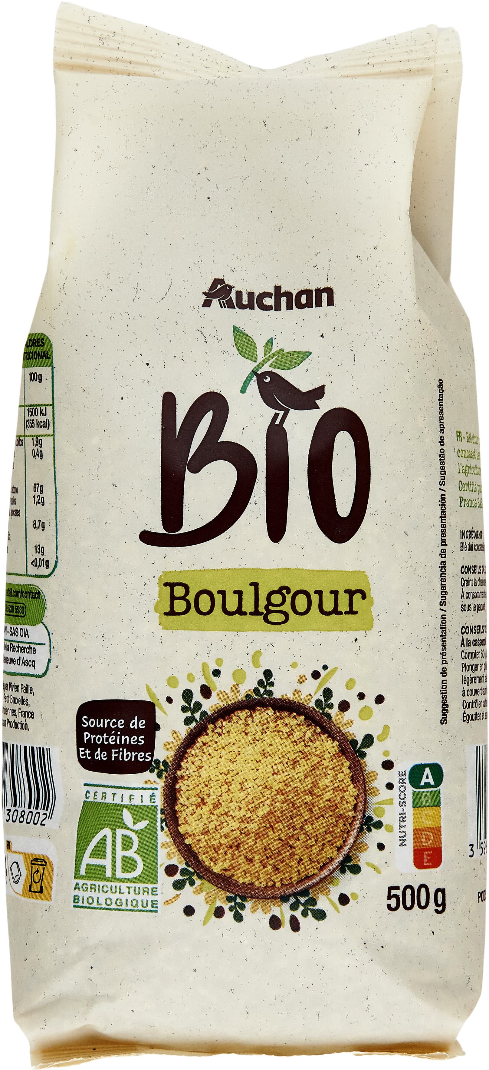 Auchan Boulgour packshot