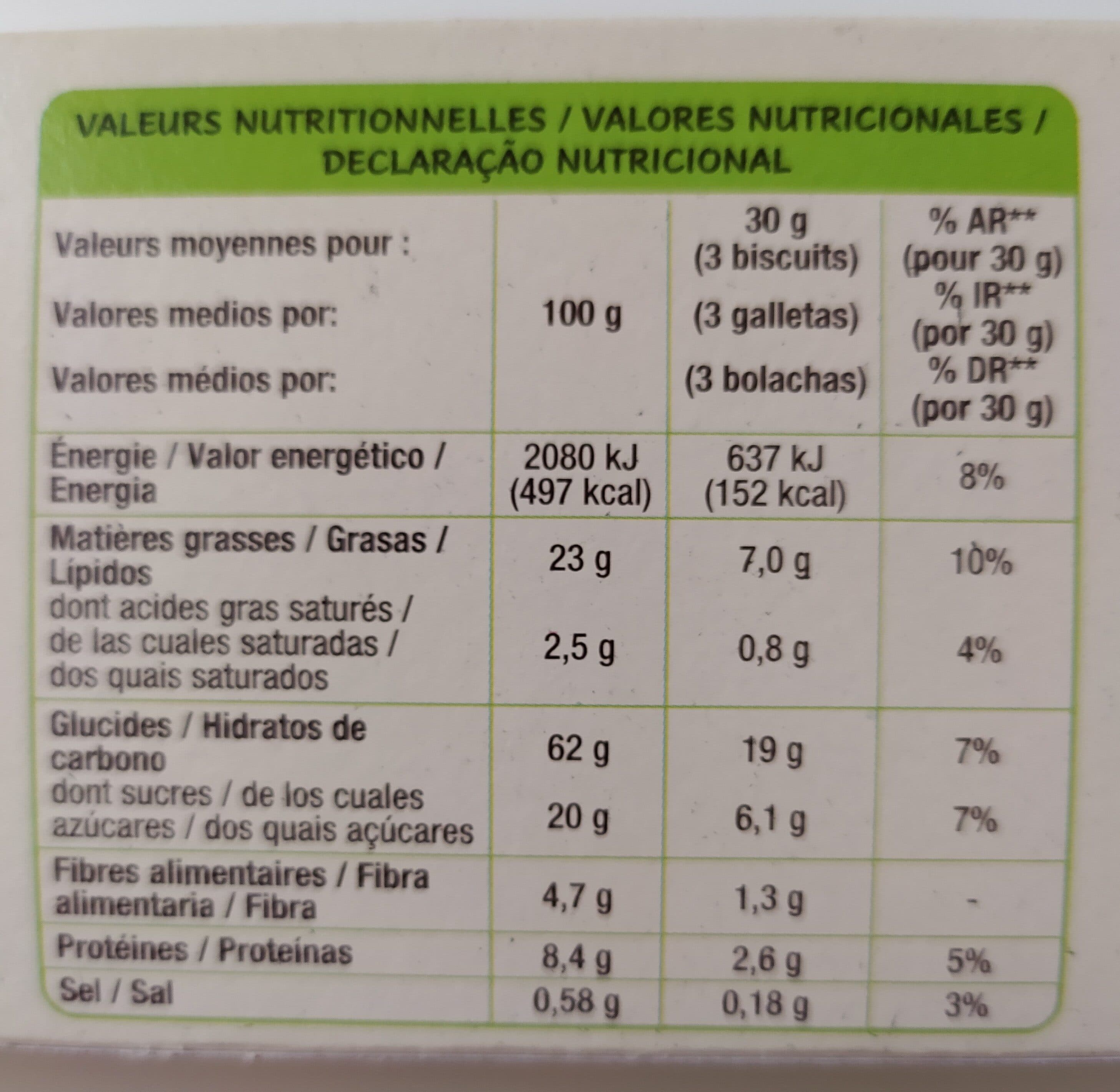 Auchan Biscuits sésame et épeautre packshot