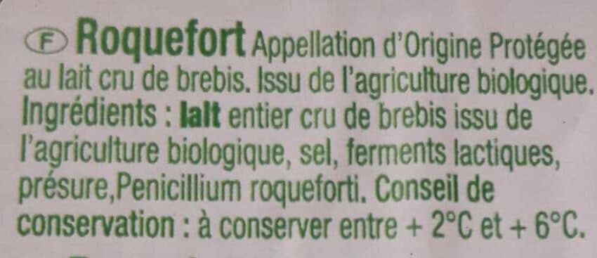 Auchan BIORoquefort au lait cru de brebis packshot