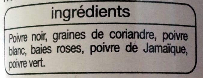 Auchan Moulin mélange 5 baies packshot