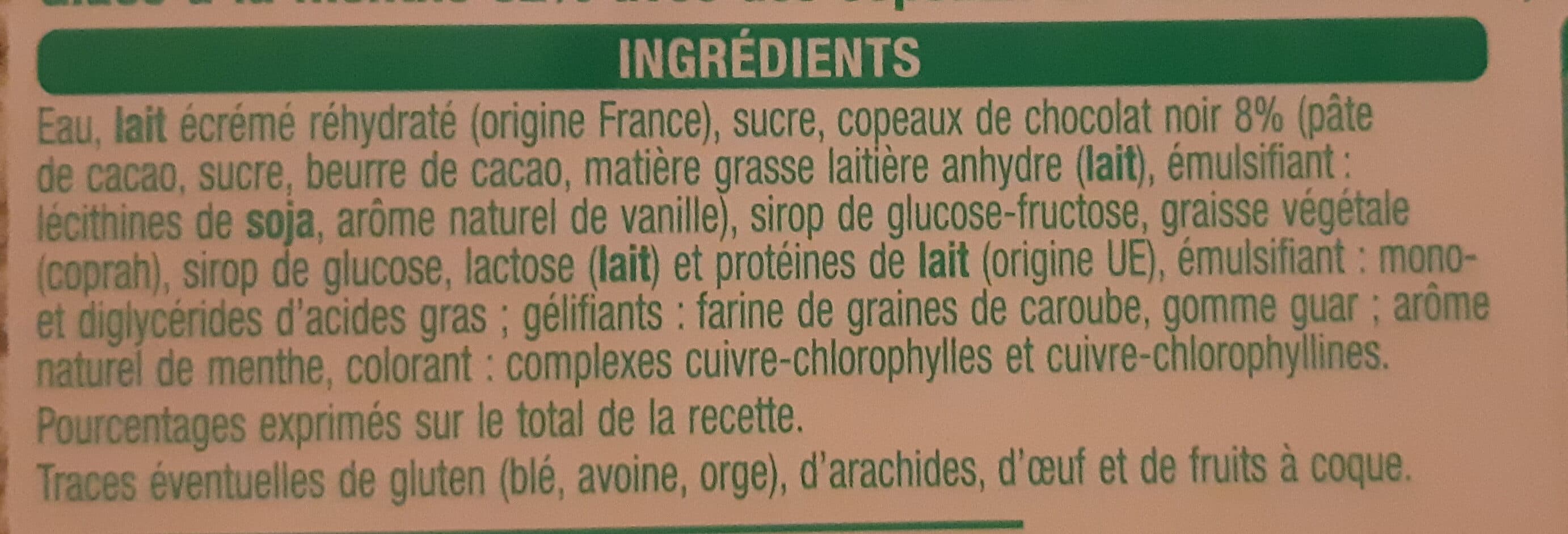 Auchan MentheCopeaux chocolat noir packshot