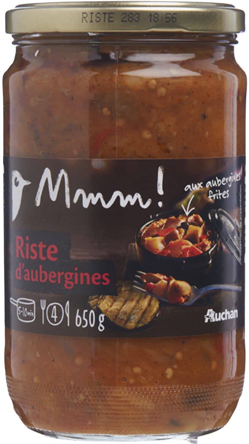 Auchan Riste d'aubergines packshot