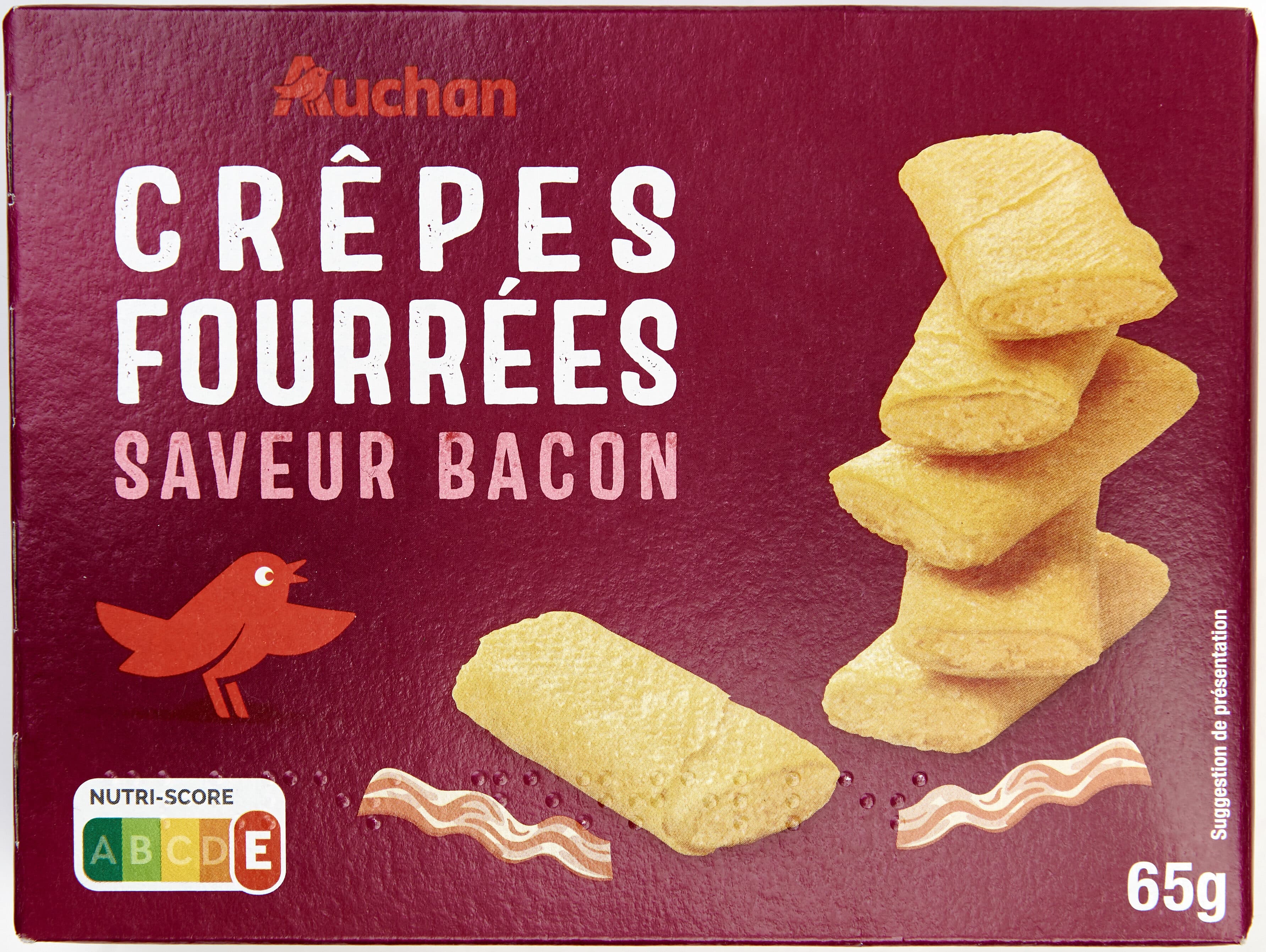 Auchan Crêpes fourrées saveur bacon packshot