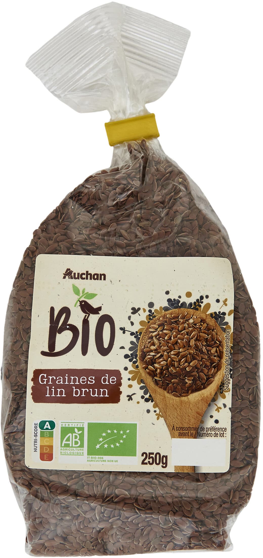 Auchan Graines de lin brun packshot